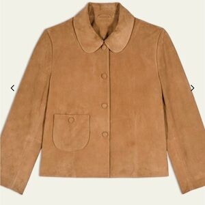 ba&sh Camel Suede Blazer MILAS - NWT
